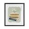 Stupell Industries Open Book Stack Gardening Theme Black Framed Print Under Glass, design by Sandra Picco